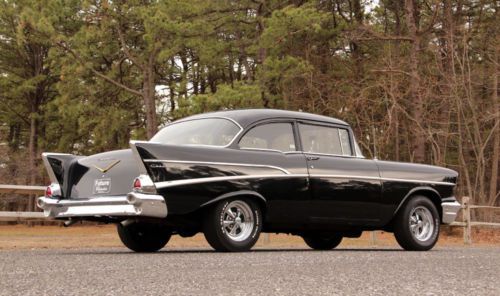 Original Onyx Black 355 4-Speed Hot Rod Old School 1957 Chevy 210 Cool Ride, US $26,900.00, image 16