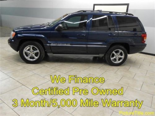 04 grand cherokee overland leather sunroof certified we finance texas