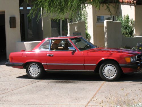 Signal red/palamino 560 sl located in tucson, az