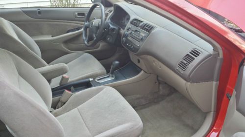Red 2002 Honda Civic LX Coupe, US $2,999.00, image 4