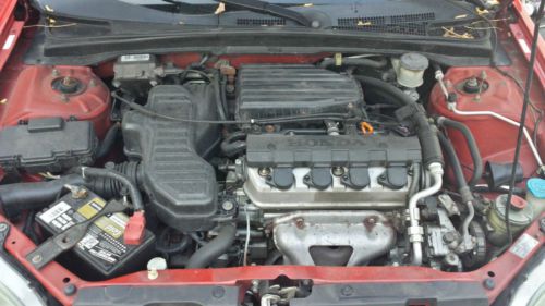 Red 2002 Honda Civic LX Coupe, US $2,999.00, image 8