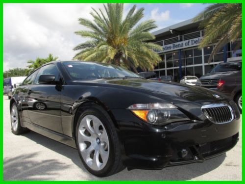 06 black sapphire 650 i 4.8l v8 *leather sport seats *navigation *low miles *fl