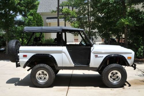 1971 early bronco sport, white, frame-off restoration, one of a kind!