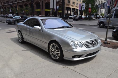 2003 mercedez benz cl55 amg silver/black 1-owner clean history tuned-up