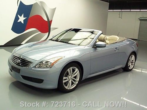 2009 infiniti g37 hard top nav rear cam vent seats 47k texas direct auto