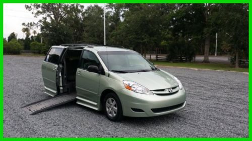 2007 toyota sienna le. handicap, wheelchair van,, braun entervan, no reserve!!!!