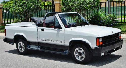 Best to be found just 36,579 miles 1989 dodge dakota convertible very rare sweet