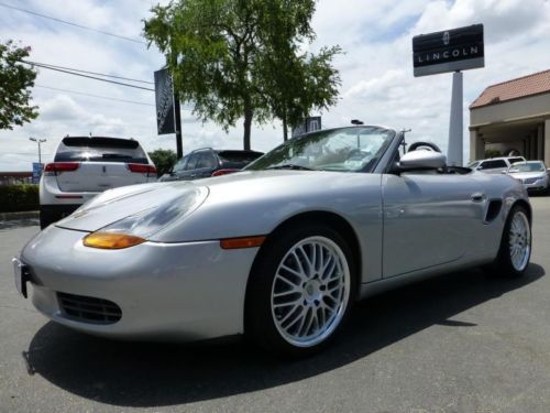 00 boxster convertible 2.7l 5-speed,power top,drives great,silver,leather,texas