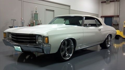 1972 chevrolet chevelle malibu convertible 2-door,rare triple white,super nice!!