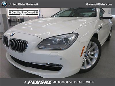 640i 6 series low miles coupe automatic gasoline 3.0l straight 6 cyl alpine whit