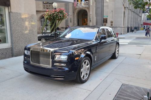 2013 rolls royce phantom.  midnight blue with seashell.