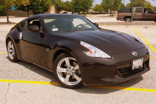 2010 nissan 370z black cherry 10k miles touring pkg. garage kept exc condition!