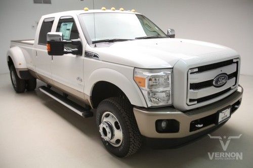 2013 drw king ranch crew 4x4 navigation sunroof leather heated v8 diesel