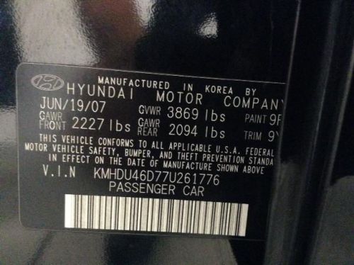 2007 Hyundai Elantra GLS, US $7,900.00, image 18