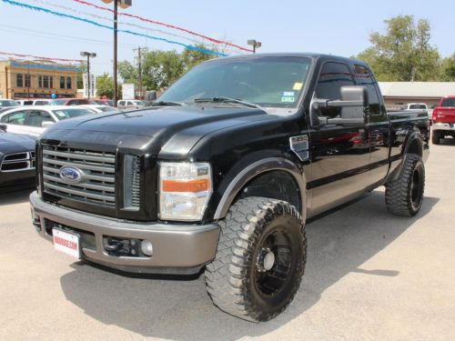 Super duty 4x4 2-tone pioneer screen bed liner tool box premium rims hefty tires