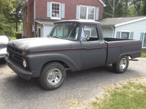 Ford f100 big block short bed 3 speed manual rat rod or restore pickup