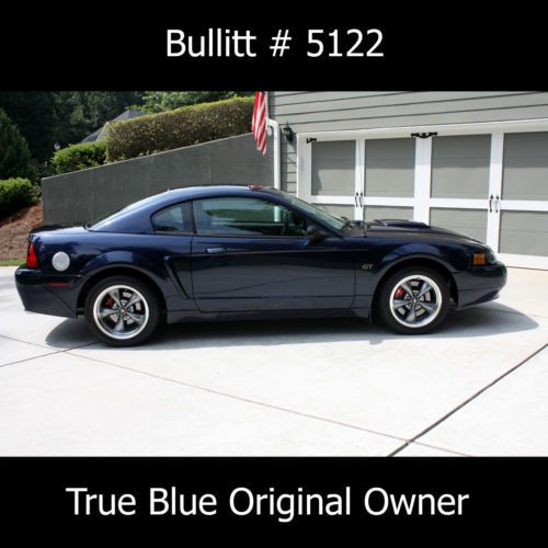 2001 mustang bullitt gt original owner perfect condition no rain true blue #5122