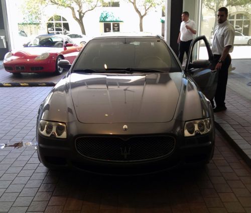 2006 maserati quattroporte grigio low miles, black interior