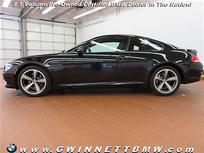 650i 6 series low miles 2 dr coupe automatic gasoline 4.8l 8 cyl black sapphire