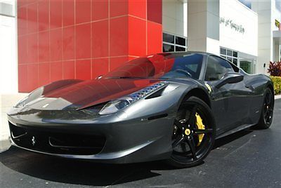 2012 ferrari 458 italia grigio silverstone/carbon trim