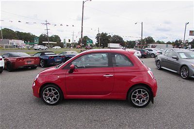 2013 fiat 500 sport we finance 5 speed leather 2k miles clean car fax 10,075