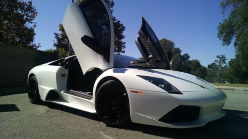 2008 lamborghini murcielago lp640 e-gear new tires serviced! bianco isis white!