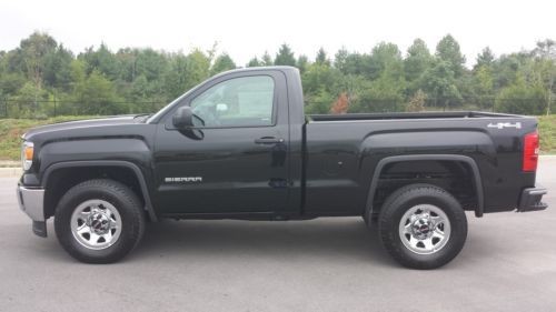 2014 gmc sierra 1500 regular cab 4x4 5.3 v-8 black short box convenience package