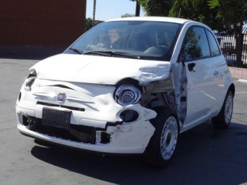 2014 FIAT 500 Pop Damaged Repairable Rebuilder Salvage STARTS! Export Welcome!, US $5,950.00, image 2