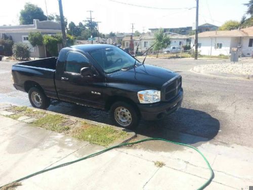 2008 dodge ram, 3.7 v6 6-speed, black, regular cab low mileage