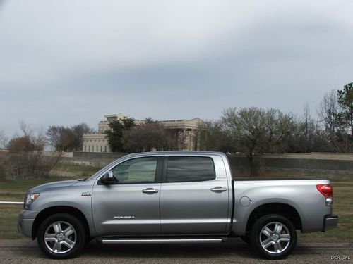07 tundra crew max limited 4x4 nav lthr 20" wheels 67k 1-owner immaculte