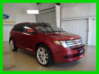 2009 ford edge sport, 22"s, nav, pan.roof, leather, ford cpo 7yr/100k included