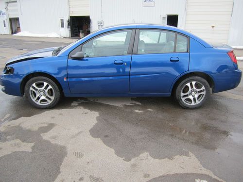 2005 saturn ion-3, all power, moonroof, new tires, salvage, rebuildable, cobalt