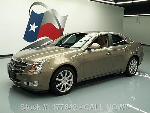 2008 cadillac cts sedan pano sunroof htd leather 45k mi texas direct auto