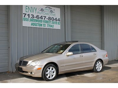 2002 mercedes benz c320 sedan tan leather  sunroof cd changer well maintained
