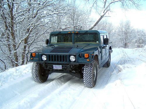 1995 hummer h1 4dr pu gas 68k blue needs motor work as is