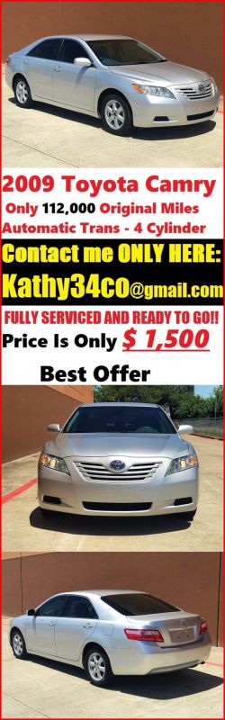 Runs like new2009 toyota camry 2.4 i4 sedan 4-door automatic