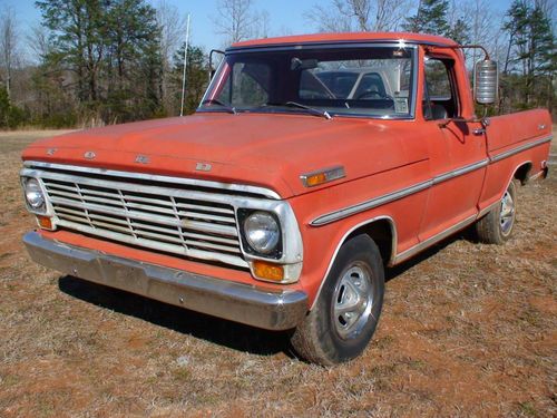 69 ford f100 ranger with great body for restoration