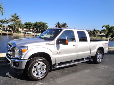 12 ford f250 crew cab lariat fx4 6.7 diesel 4x4*nav*sunroof*lthr*back up cam*fla