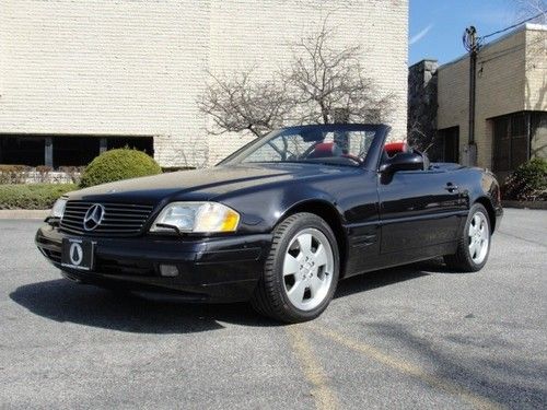 2000 mercedes-benz sl500 designo black diamond edition, only 23,664 miles