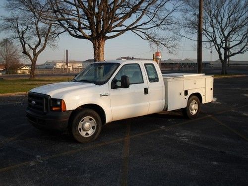 2006 ford f250 utility truck. bank repo! absolute auction! no reserve!