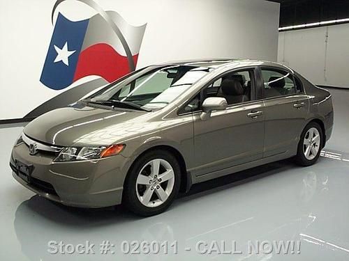 2007 honda civic ex auto sunroof leather navigation 71k texas direct auto