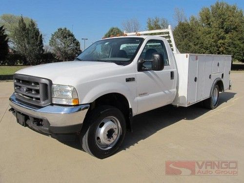 04 f450 84ca service bed pto powerstroke 82k miles tx-owned fleet maintained
