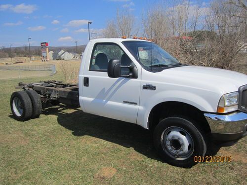 2003 ford f450 7.3 diesel chassis cab rear drive 1 owner very nice