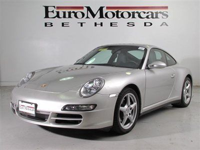 Navigation 997 silver black leather carrera4 awd s manual cpo 6 speed 996 07 08