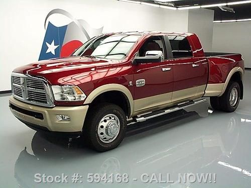 2011 ram 3500 laramie longhorn mega 4x4 diesel drw dvd! texas direct auto