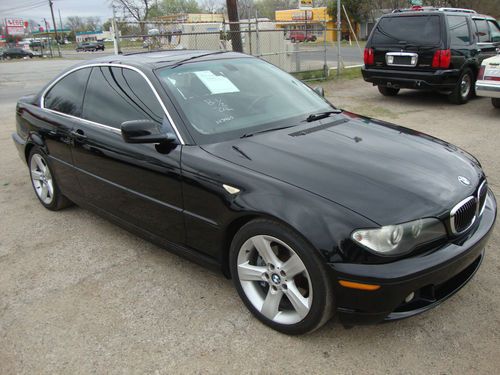 2004 bmw 325 ci black  automatic  leather, cd clean title