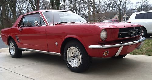Fully restored 1966 mustang original matching 200 6 cylinder pony interior