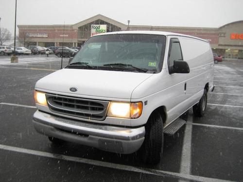 2002 ford e350 xlt 1ownr extnd 7.3l v8 diesel cargo auto all pwr  a/c runs 100%