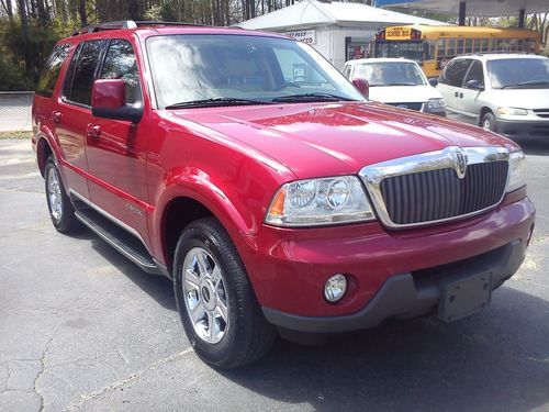 2004 lincoln aviator awd 3rd row rear a/c no reserve salvage flood run drive 4wd