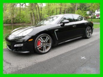2011 panamera turbo black/black sportdesign burmester chrono exhaust loaded!